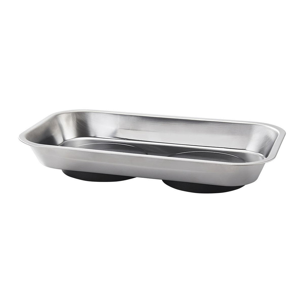 9-1/2 in. x 5-1/2 in. Magnetic Stainless Steel Parts Tray Y5341
