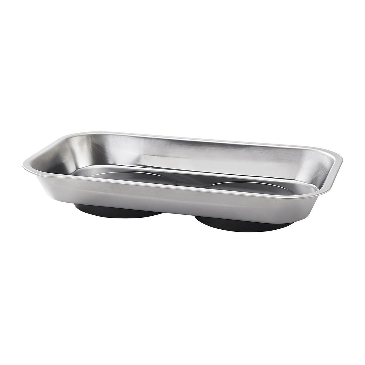 9-1/2 in. x 5-1/2 in. Magnetic Stainless Steel Parts Tray Y5341