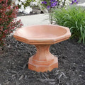 Beige Cast Stone Octagon Bird Bath N975446