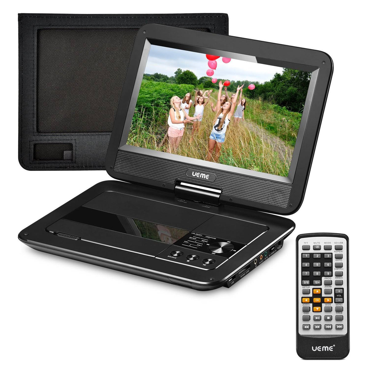 Portable DVD CD Player with 10.1 Inches LCD Screen F62832