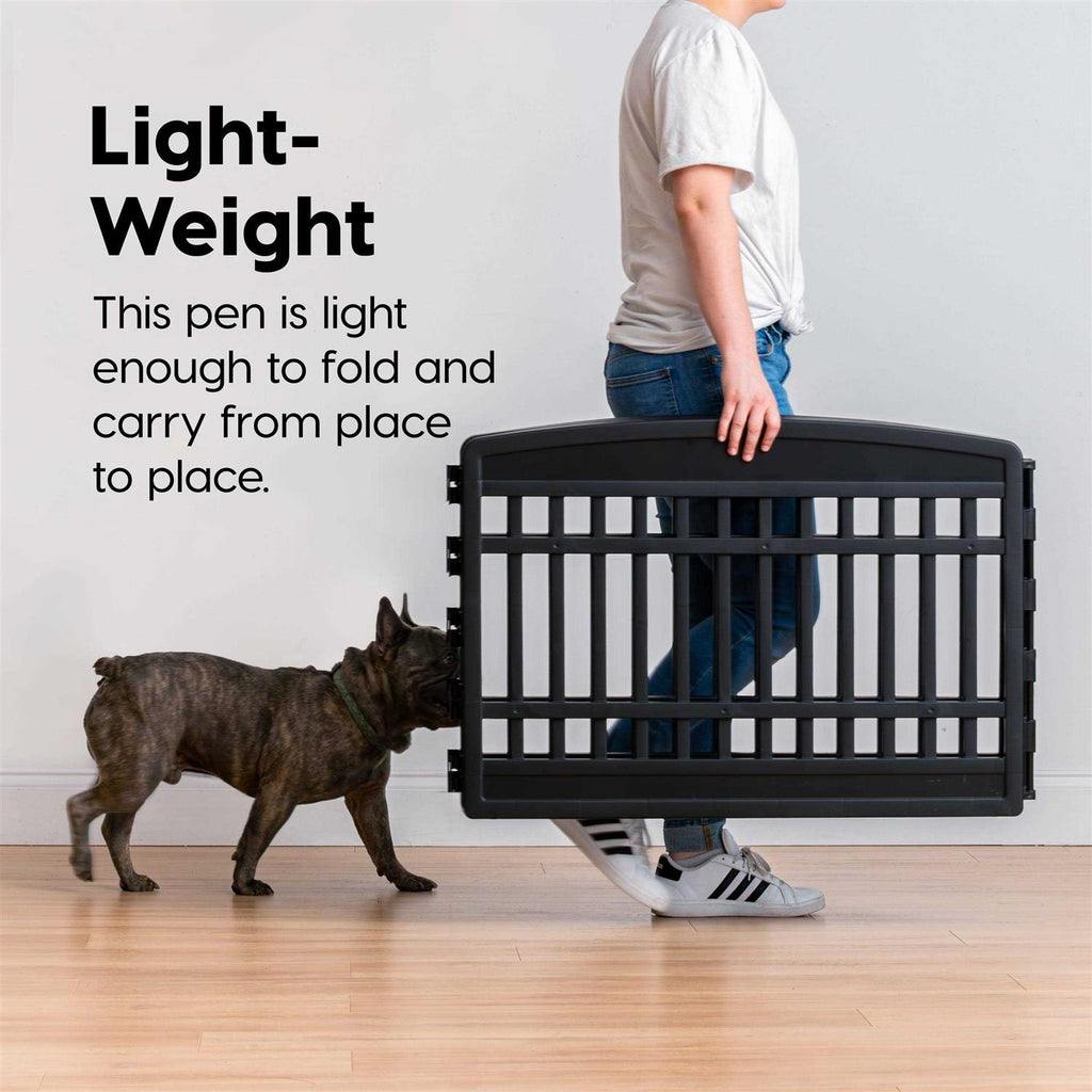 6 Panel Exercise Pet Playpen with Door T929993