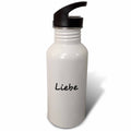 21 oz Black Sports Water Bottle O857760