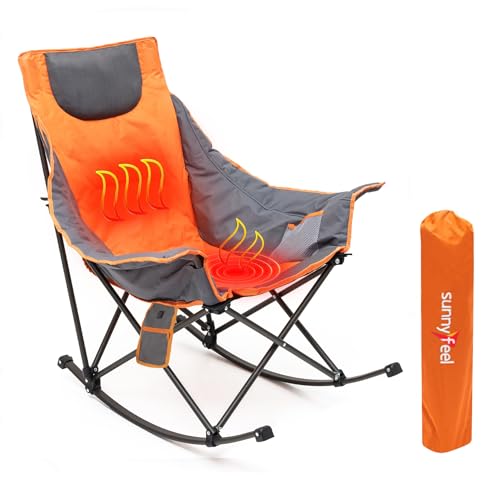 Oversized Heated Rocking Camping Chair D390489