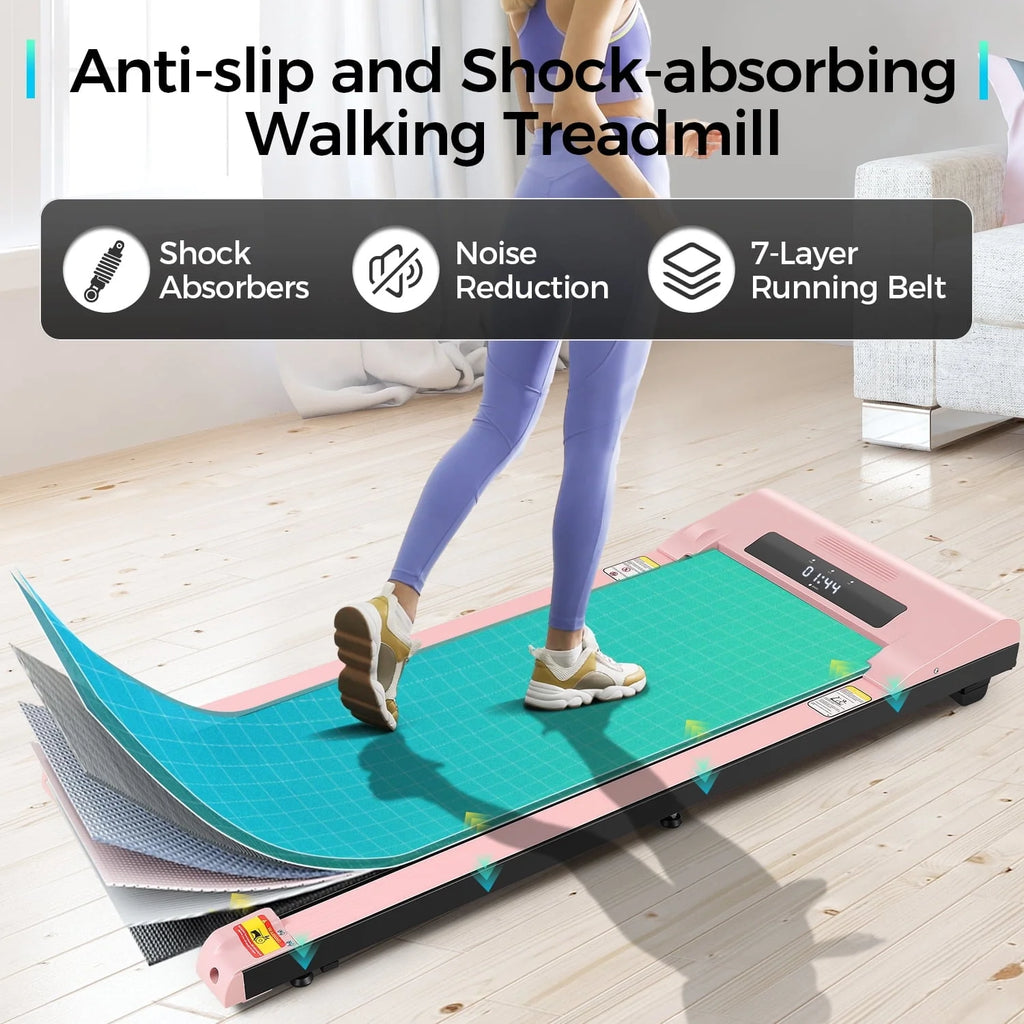 Walking Pad Treadmill 2.5HP Electric Jogging Running Machine with LED Display Y3754