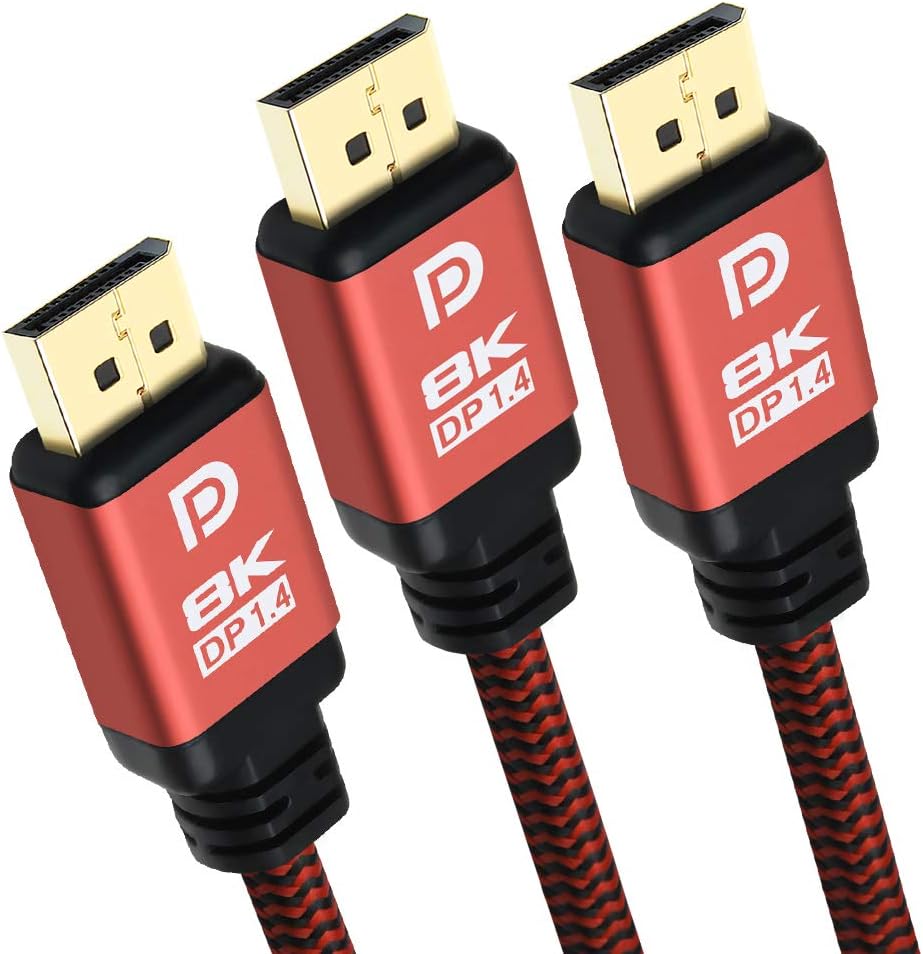 DisplayPort 1.4 Cable 8K 15ft (3 Pack) D518