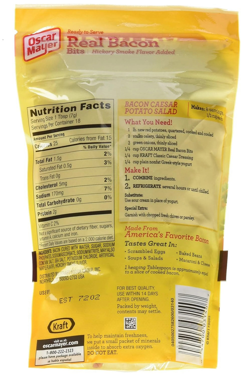 Bacon Bits 4.5 Oz Pouch S6816