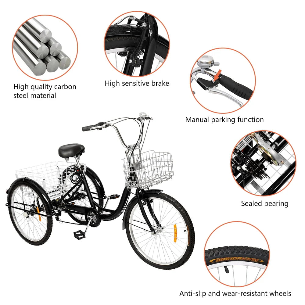 24" 7 Speed Adult Tricycle R37855