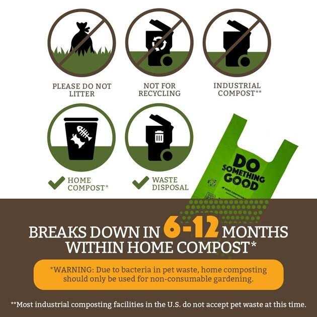 Dog Waste Bags Unscented B628716