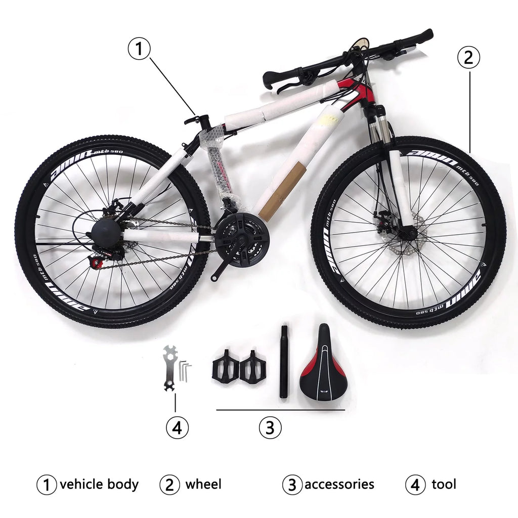 26-Inch Wheels 21 Speed Dual Disc Brake Mountain Bike O9433
