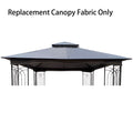 Gray Patio Gazebo Replacement Canopy Top N38236