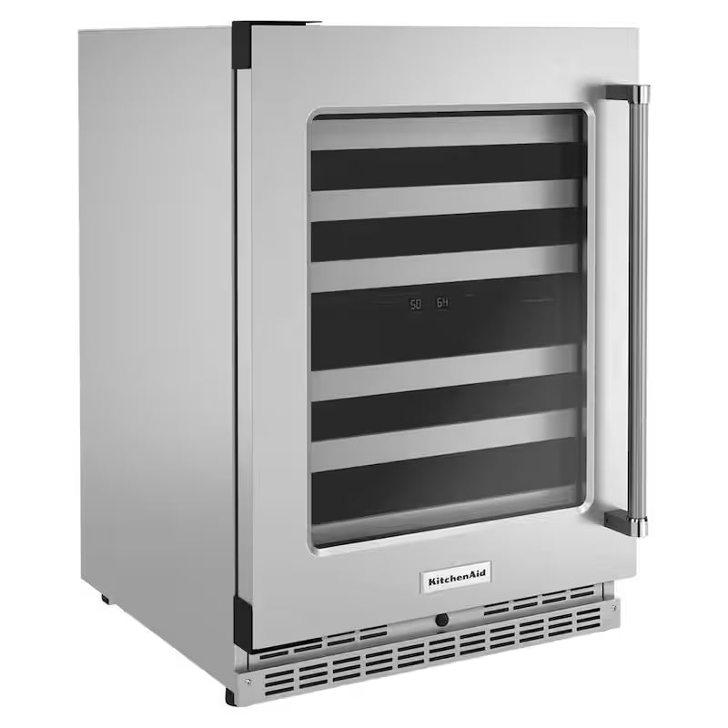 46-Bottle Built-In Undercounter Wine Cooler in Stainless Steel I976