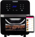 Brio Air Fryer Smart Oven, 15.5-Qt X-Large Family Size, Countertop Convection Rotisserie Grill Combo, 4 Rack Positions, 50°-425°F Temperature Controls in 5° Increments, Linear Thermal Technology and Integrated Temperature Probe S8569