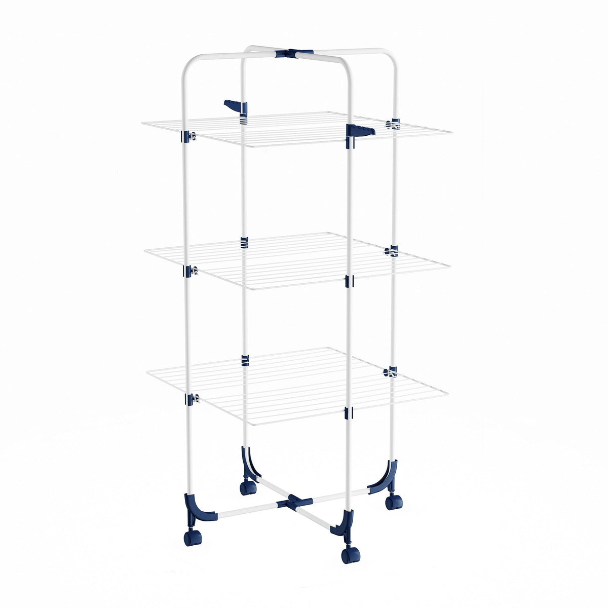 3-Tiered Clothes Drying Rack and Laundry Station E347600
