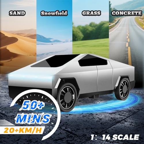 1:14 Remote Control Pick-up Truck with Light and Loadspace A86409