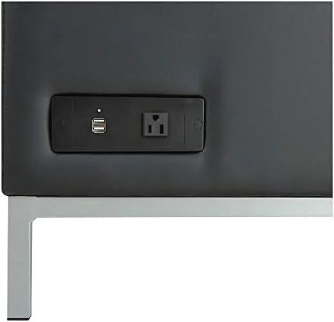 Black Powered Armless L Sectional N142219