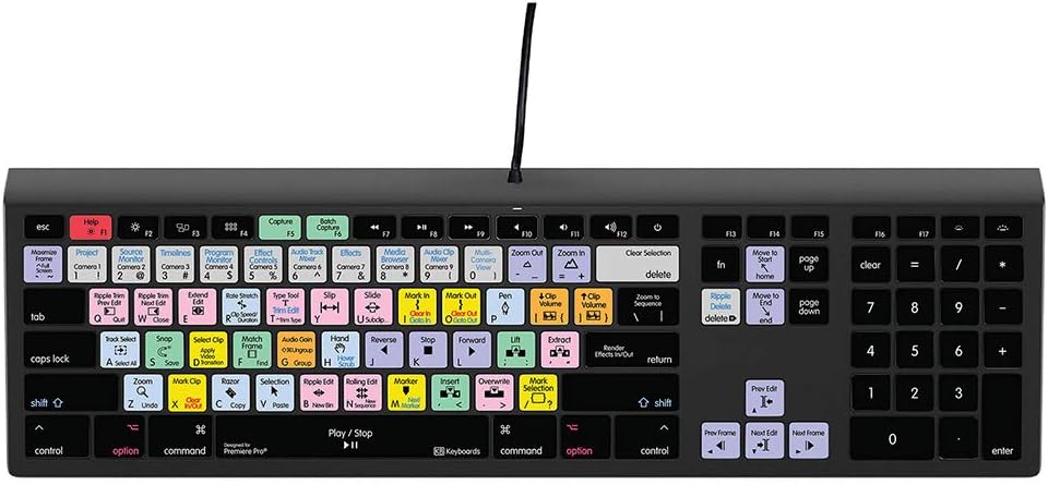 Slimline Editing Mechanical Keyboard for Windows PC B203