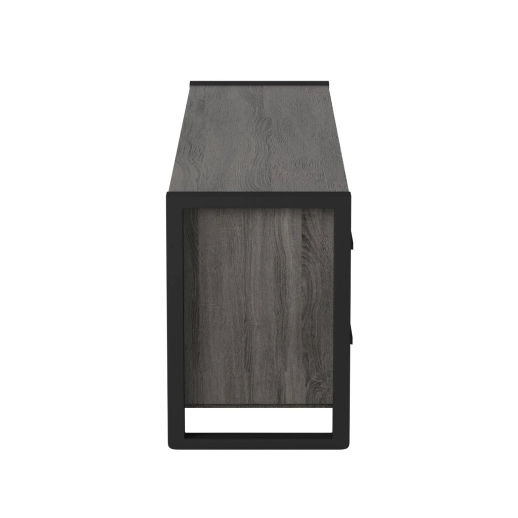Metal and Wood TV Stand up to 78" Charcoal K4251