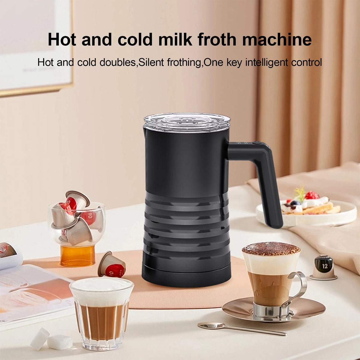 4 in 1 Electric Milk Frother and Steamer O96059