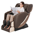 Khaki Full Body Zero Gravity Shiatsu Massage Chair K714