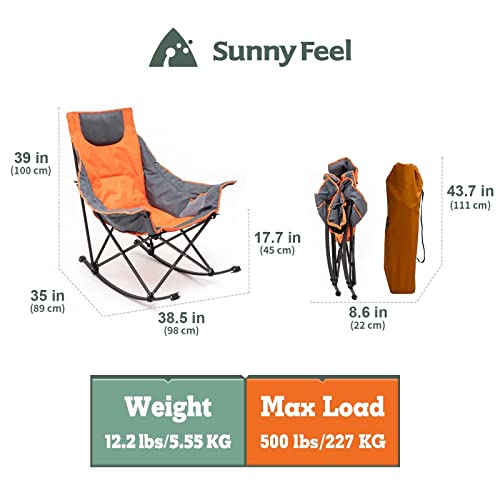 Oversized Heated Rocking Camping Chair D390489
