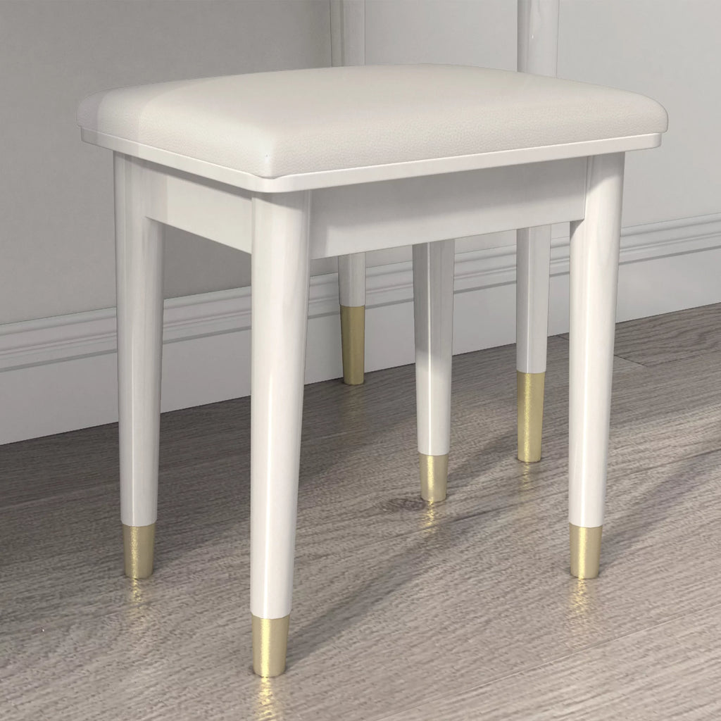 White Makeup Vanity Table Set with Stool T8808