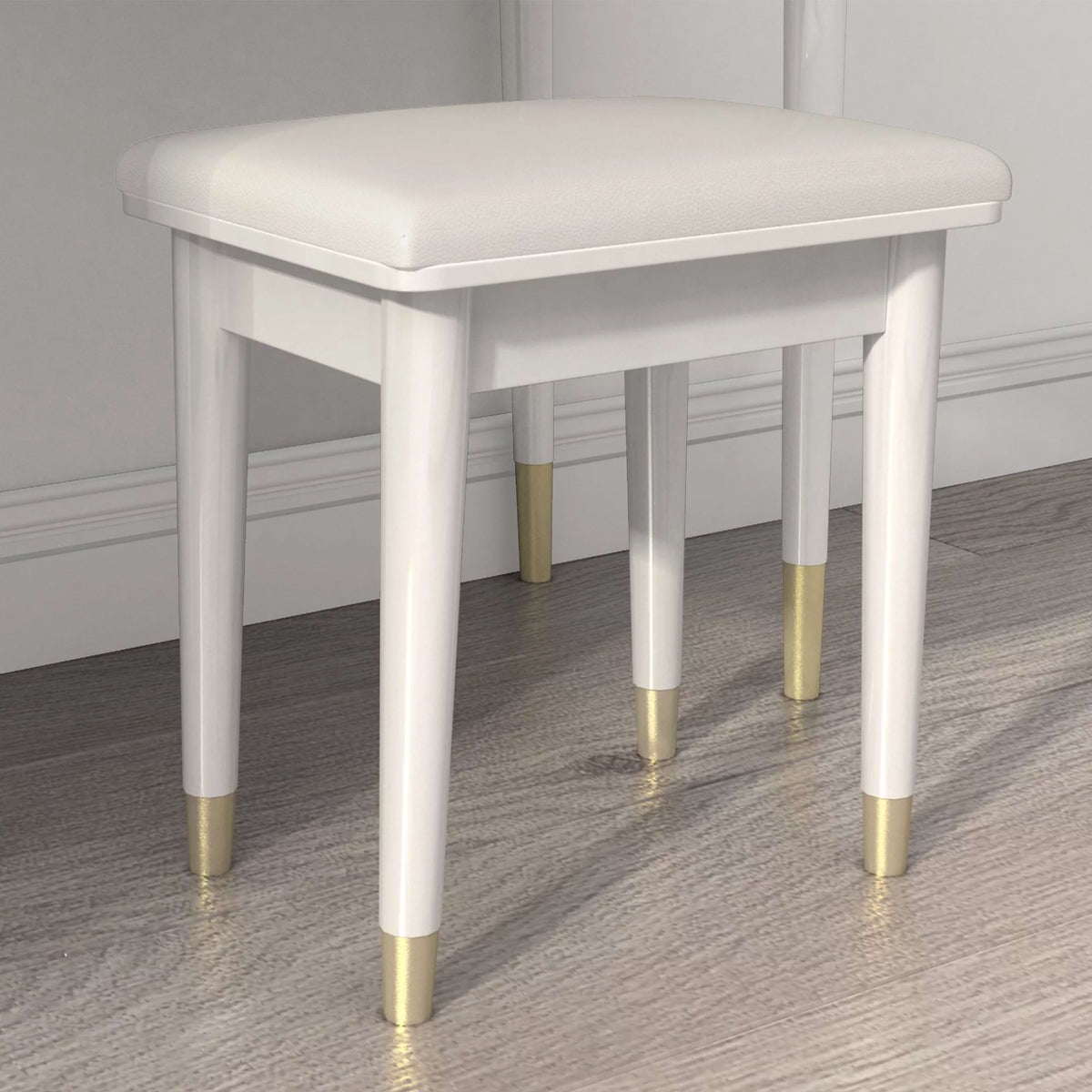 White Makeup Vanity Table Set with Stool T8808