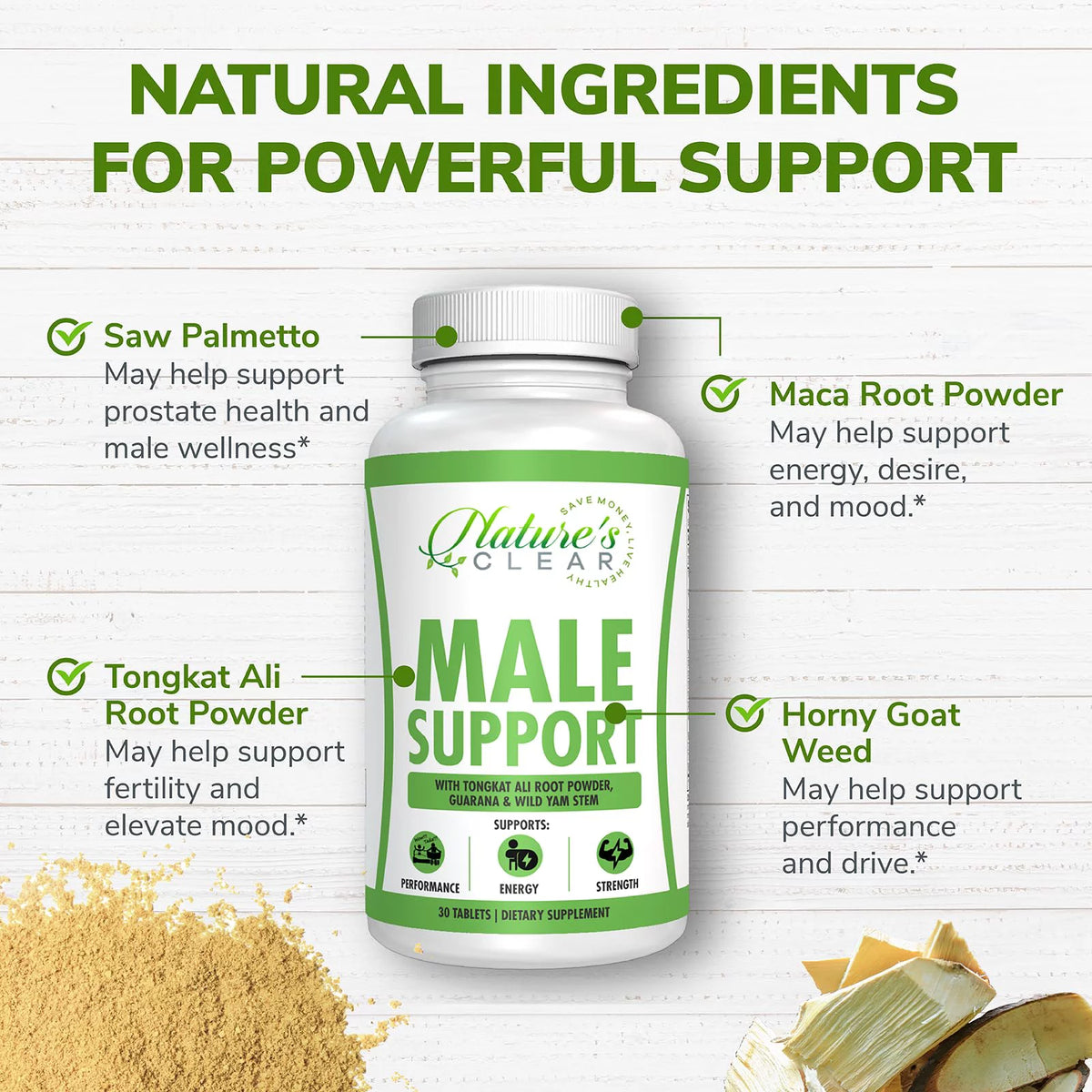 Male Support Supplement 30 Tablets Z19478