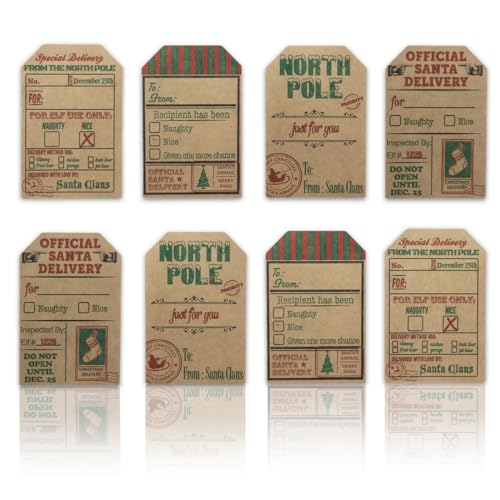 Kraft Gift Tag Stickers, 2 x 3 Inch, Roll of 100 G425