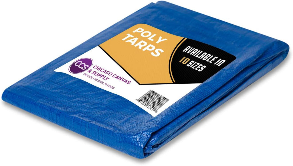 Silver Waterproof Poly Tarp, 12 by 16 Feet J714