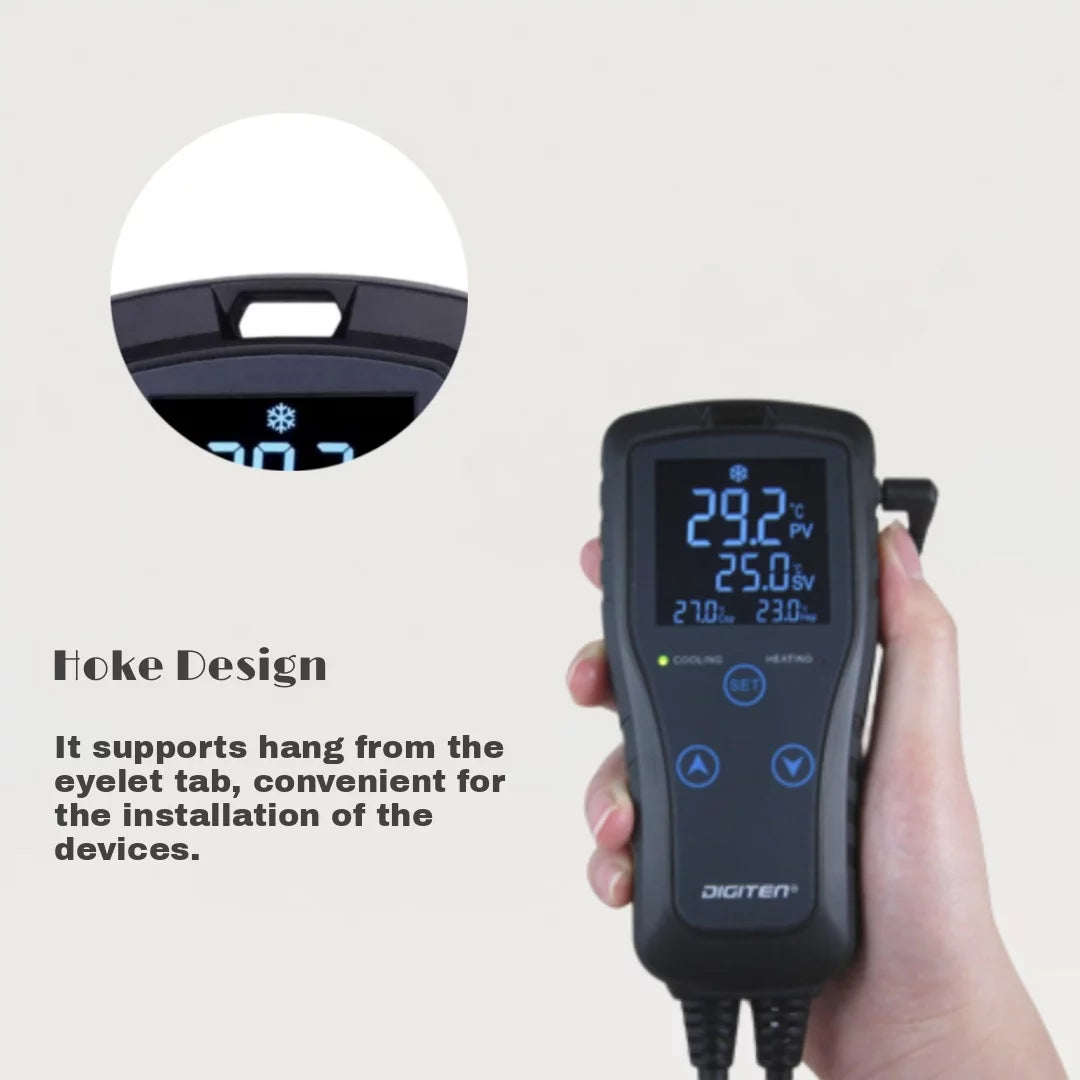 2-Stage Temperature Controller Thermostat Outlet 110V 10A C4296