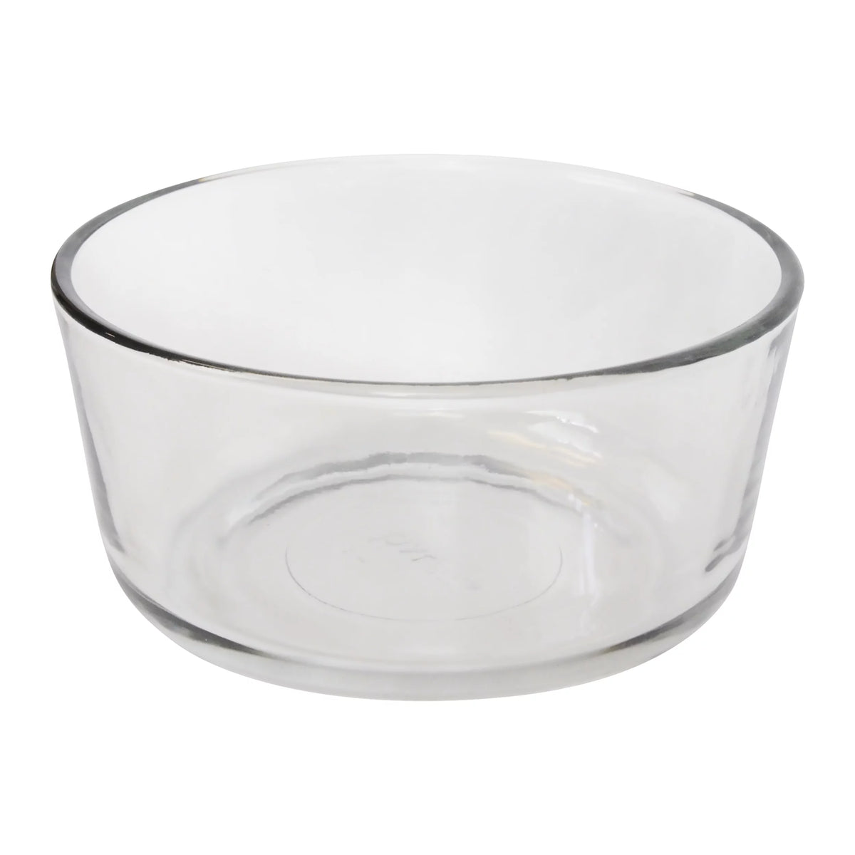 Clear Glass 4-Cup Food Storage Bowl with Lid W399