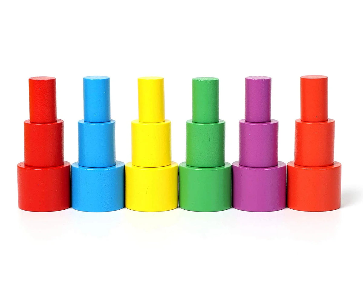 Wooden Baby Toys Balance Stacking Blocks Educational Toys M94446