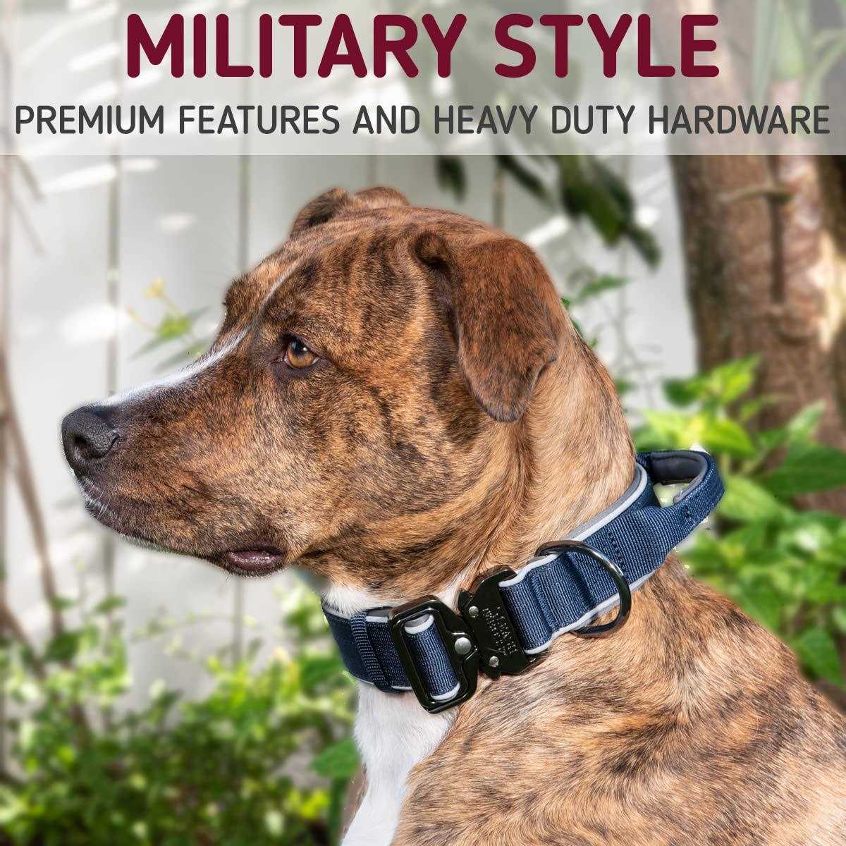 Heavy-Duty Adjustable Dog Collar with Handle P456470