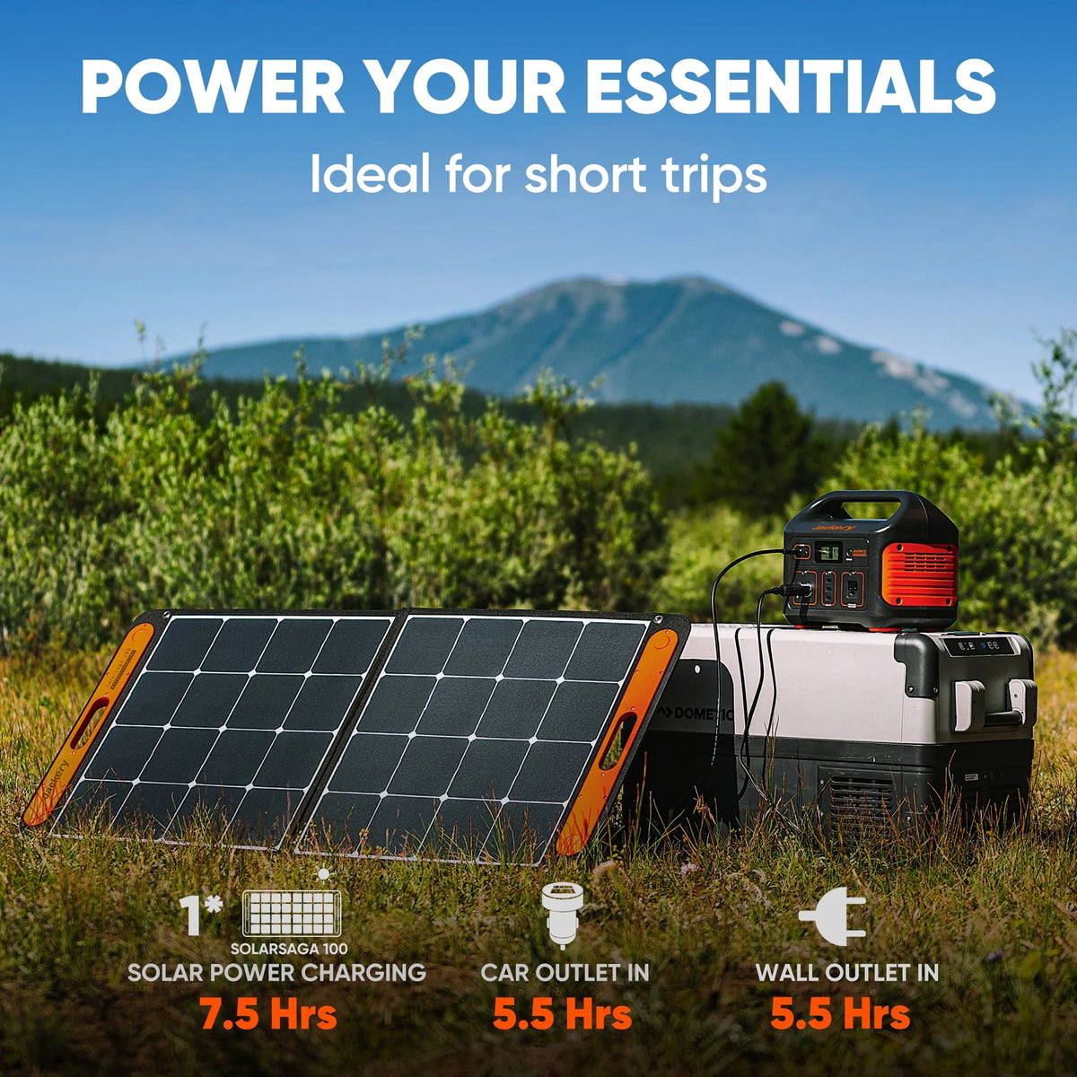 518Wh Portable Solar Generator with 100W Solar Panel R3003