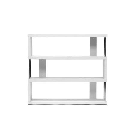 White Three-Shelf Bookcase O319
