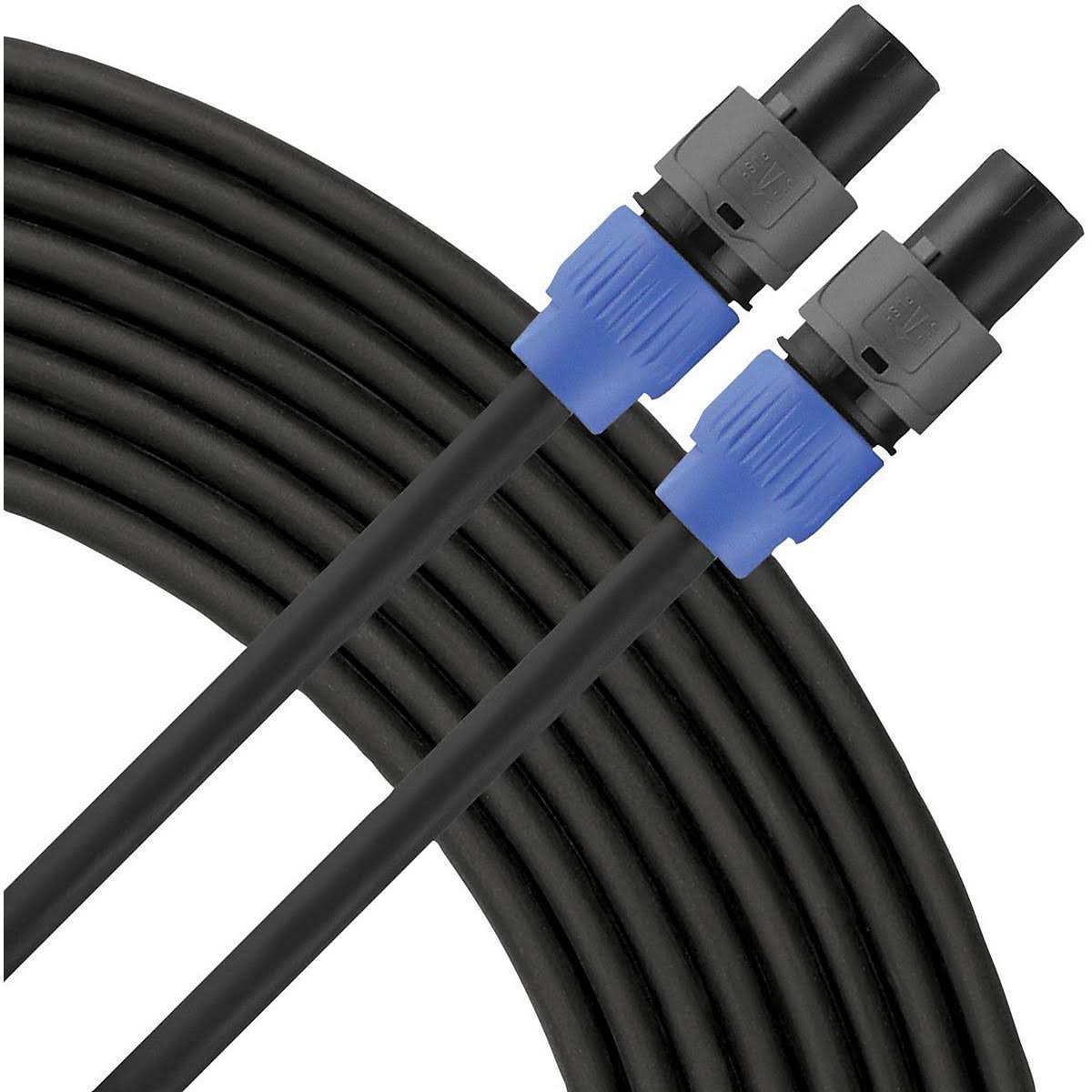 12g Speaker Cable Speakon to 50 ft Black P63652