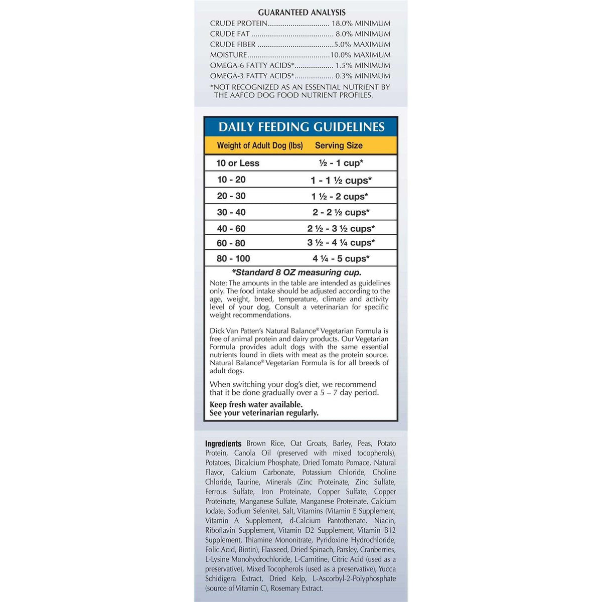 Vegetarian Recipe Dry Dog Food A498039