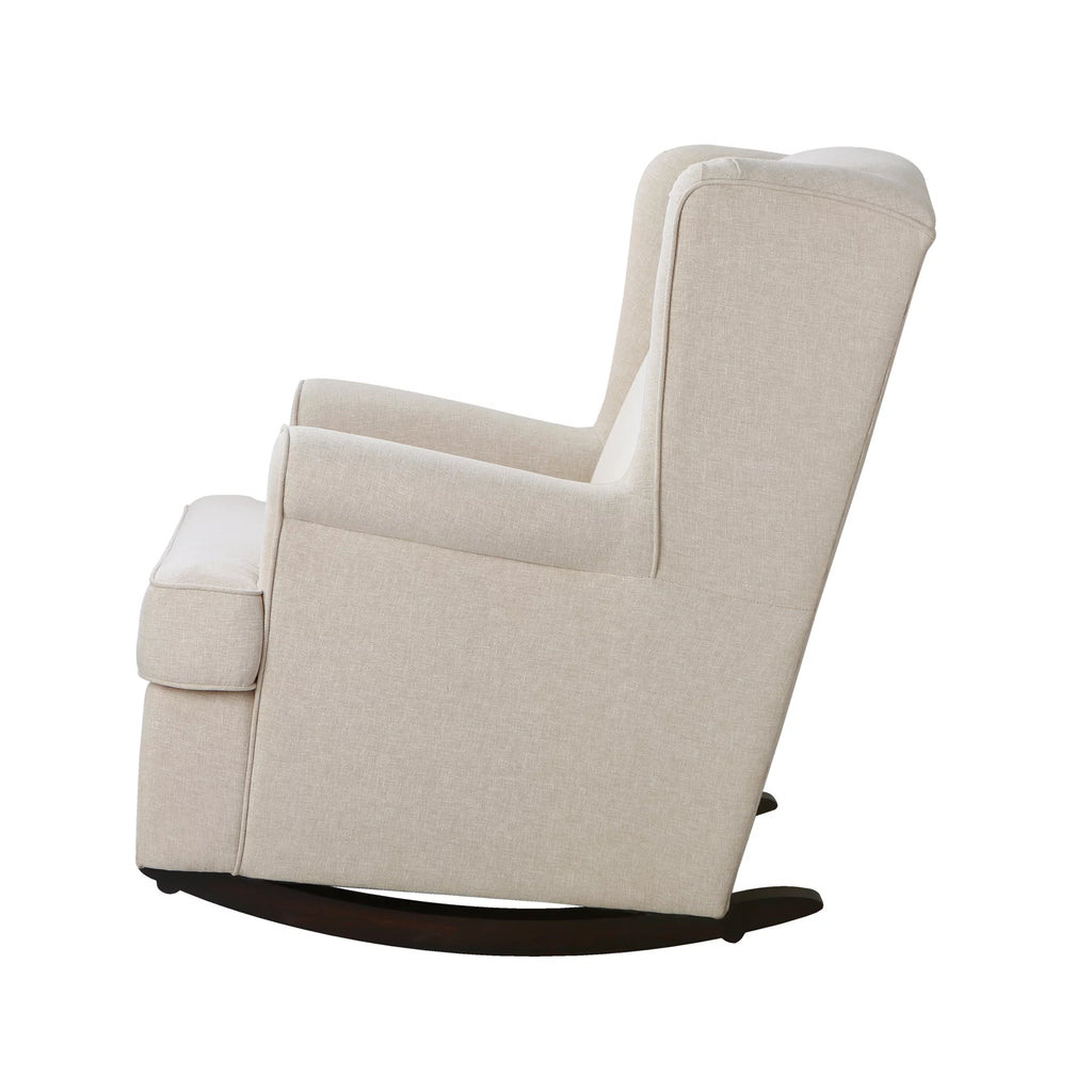 Upholstered Wingback Rocking Chair N505523