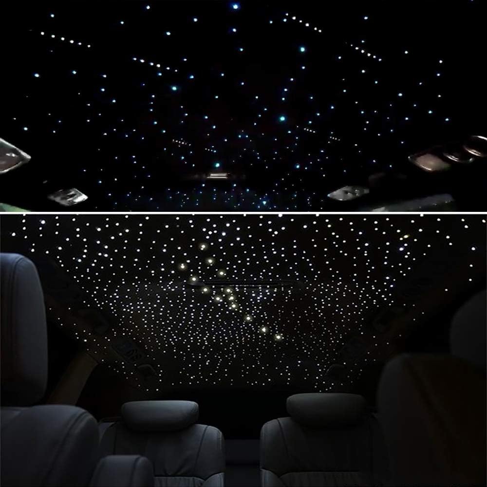 32W RGBW Fiber Optic Lights Kit with 1000pcs 0.75mm 16.4ft Fiber Strands B386464