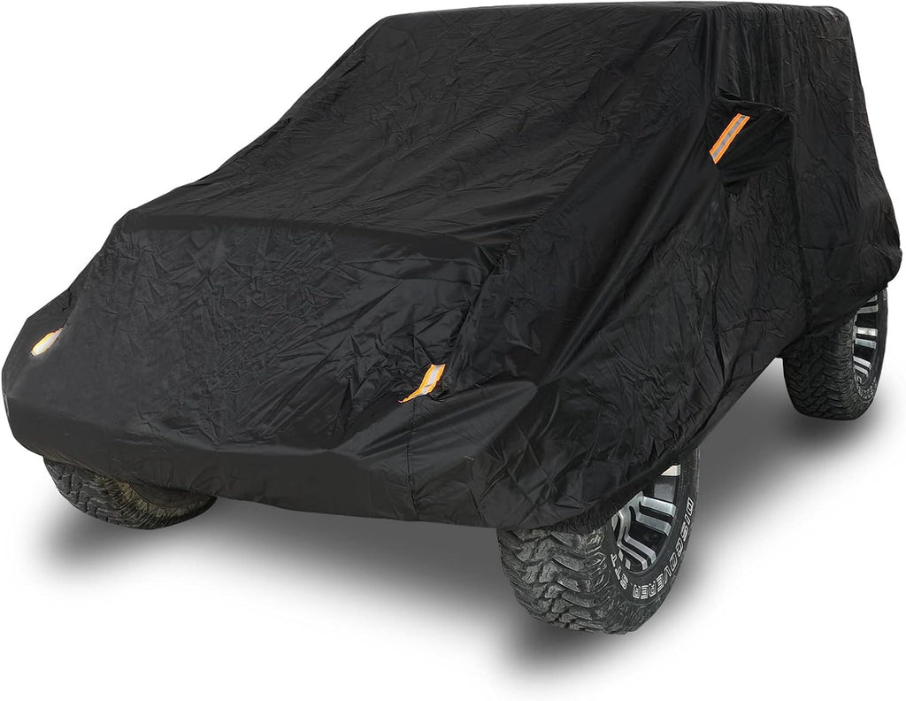 2 Door Full Car Cover with Driver Door Zipper I75010