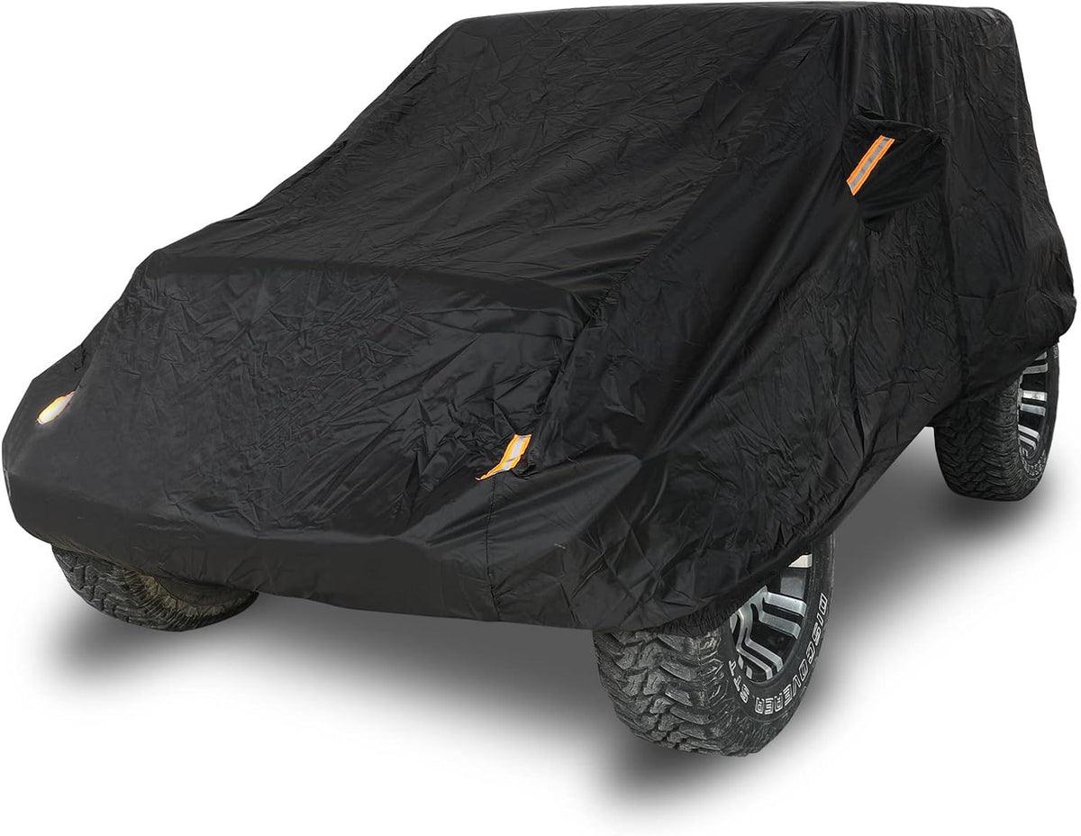 2 Door Full Car Cover with Driver Door Zipper I75010