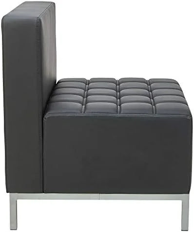 Black Powered Armless L Sectional N142219
