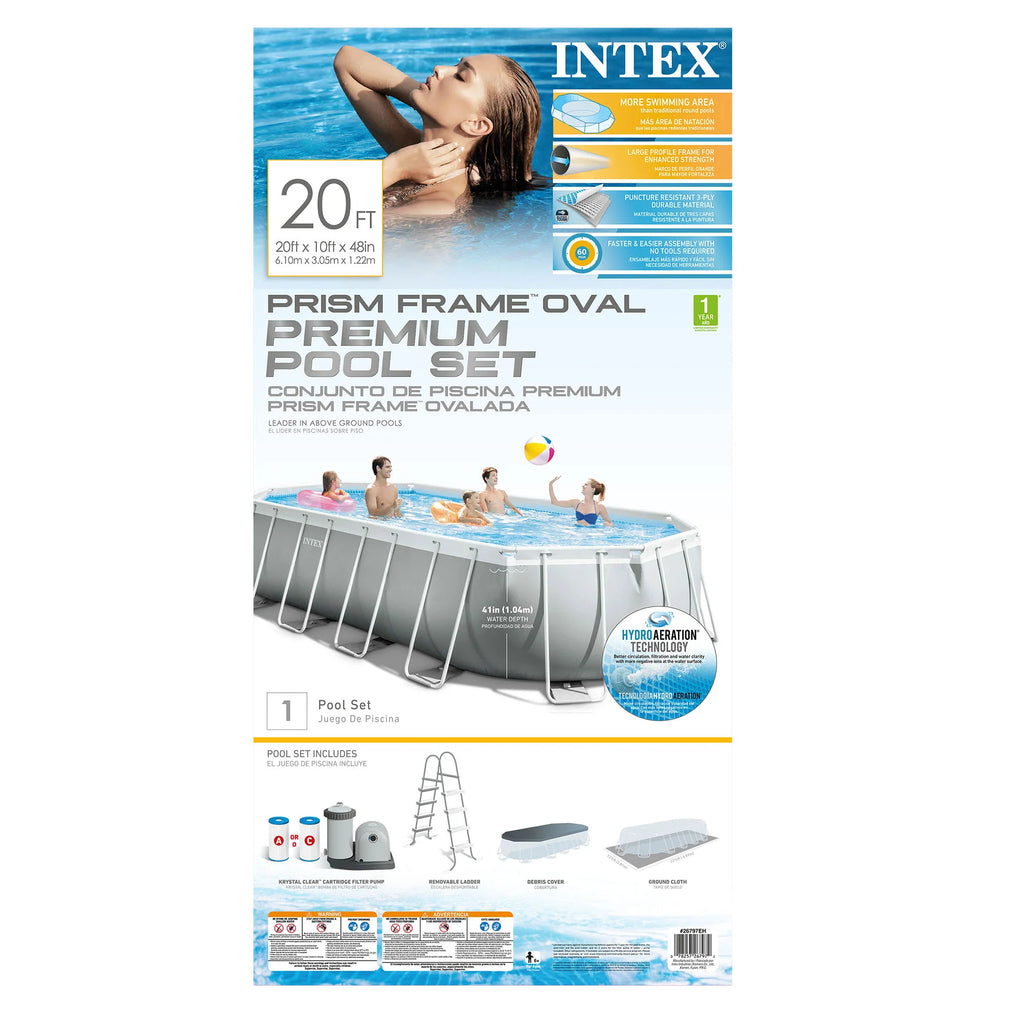 20 Foot Prism Frame Oval Pool Set G94945