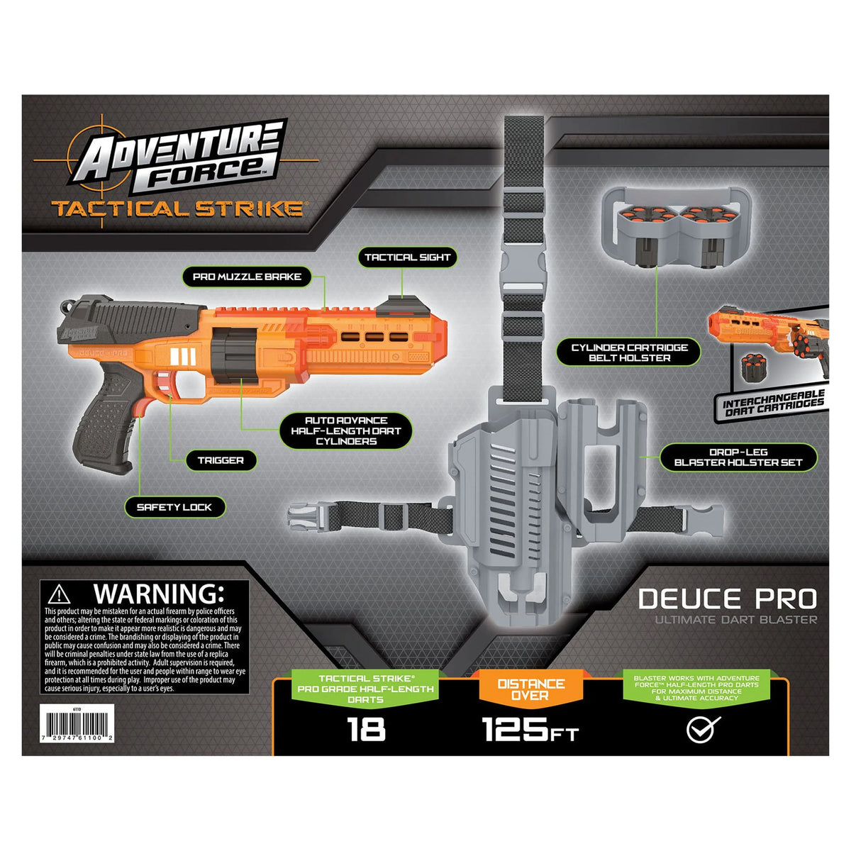 Manual Dart Blaster with 24 Foam Darts Q949378