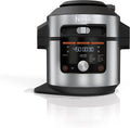 Open Box 8 Qt Pressure Cooker Steam Fryer with SmartLid Silver T22067