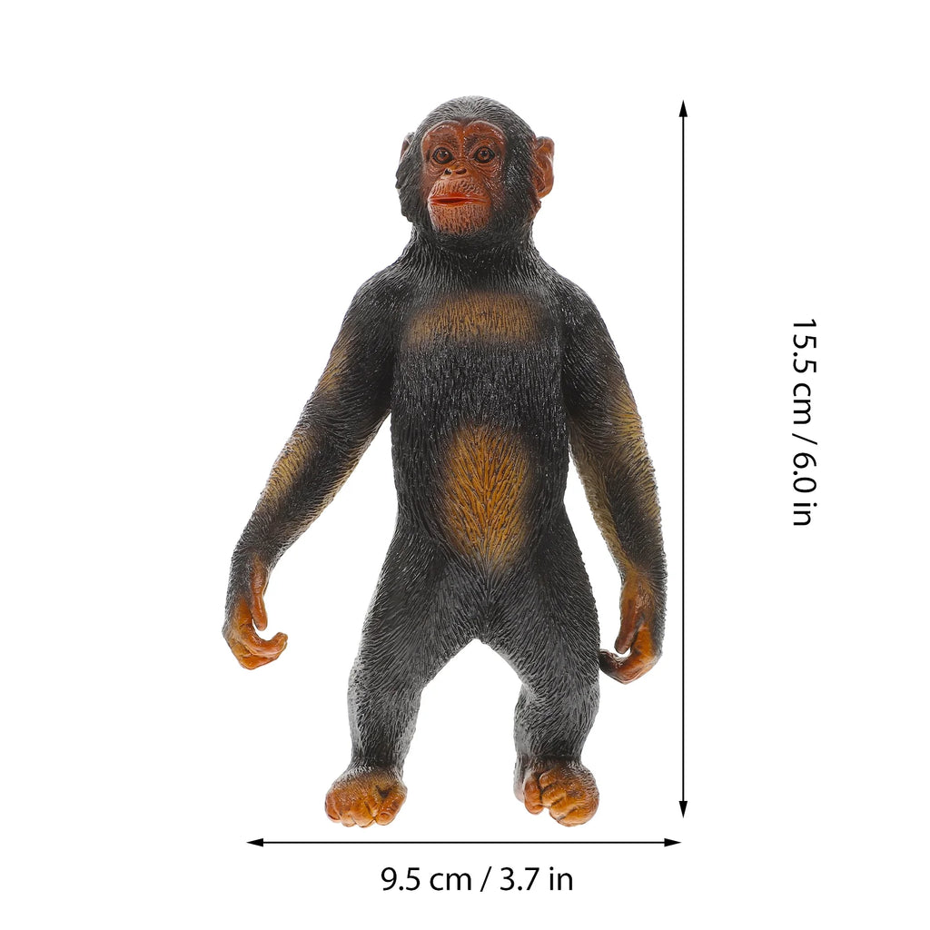 Mini Gorilla Orangutan Chimpanzee Figure Plastic Toy X39694