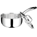 Whole-Clad Tri-Ply Stainless Steel Saucepan with Lid, 1.6 Quart R8929