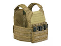 Coyote Tan XL Plate Carrier Set with Standard Cummerbund N716