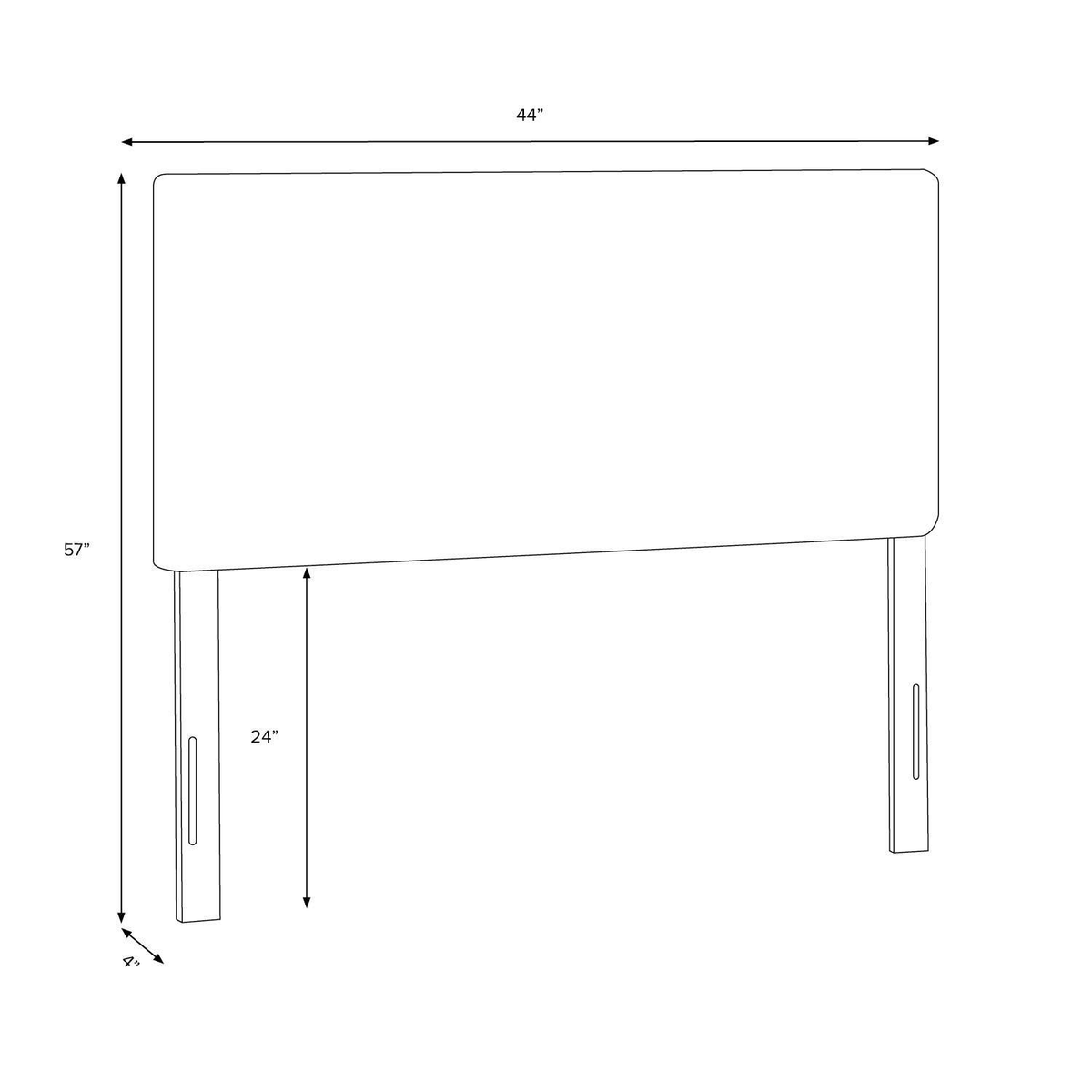 Twin Tufted Headboard B623
