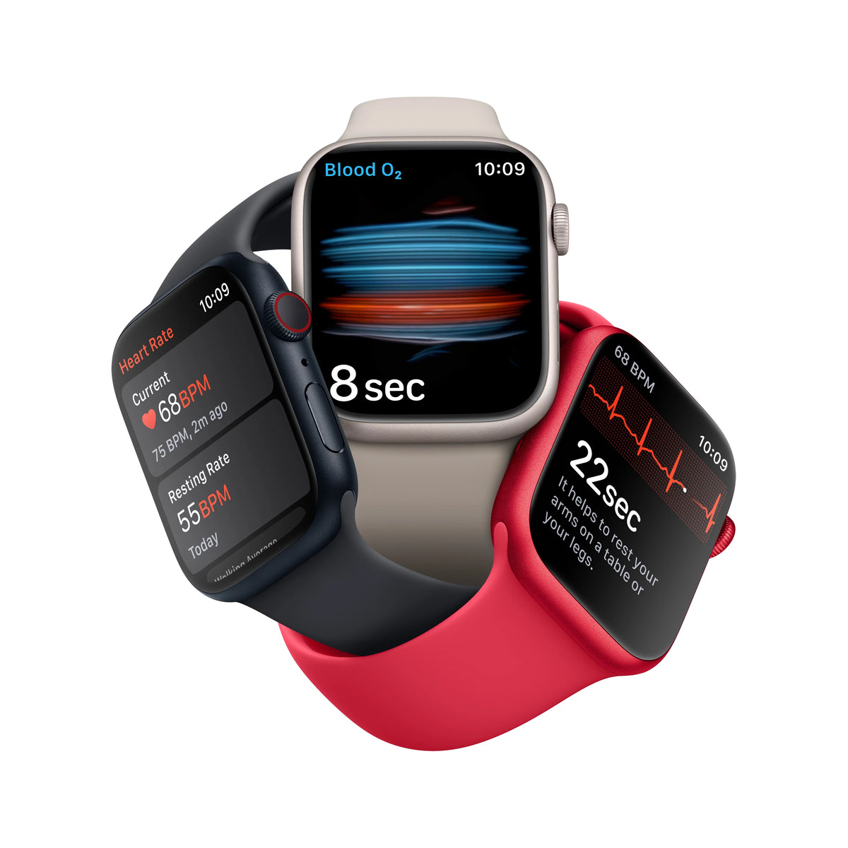 Silver 41mm Aluminum Case Smartwatch with White Sport Band N665863